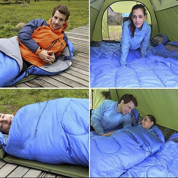

camping sleeping bag, lightweight 3 seasons warm & cold envelope backpacking bag for outdoor traveling hiking bags