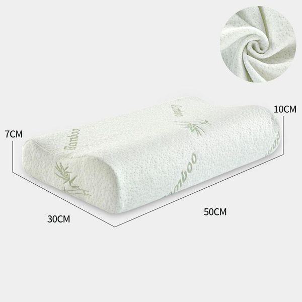

pillow bamboo fiber memory foam pillows sleeping healthcare therapy cervical orthopedic bedding almohada ordica