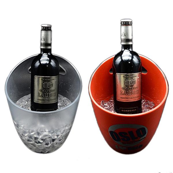 

ice buckets and coolers store promotion 4l bucket champagne beer wine cooler drink transparent holder for home/bar/outdoor camping/travel
