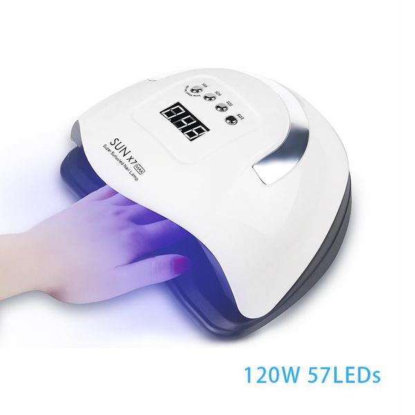 

nail dryers uv led lamp dryer 57 leds quick drying gel polish manicure pedicure professional salon