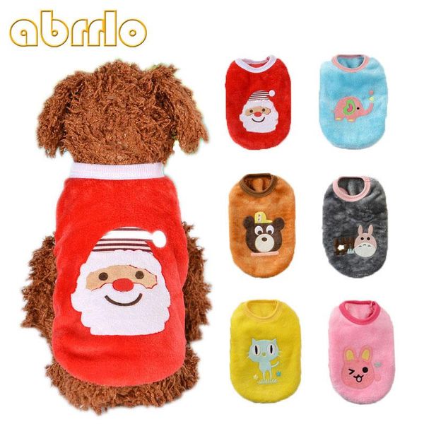 

dog apparel abrrlo pet puppy flannel vest yorkshire terrier shirt christmas autumn schnauzer clothes s-l