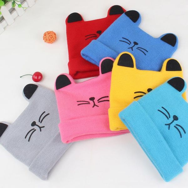 

beanies cute ears baby hat warm born girl boy autumn winter beanie cap for kids infant toddler dm1076