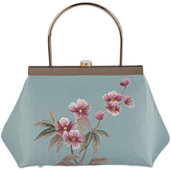 

evening bags 2021 angelatracy romantic solid colors hand material metal frame clutch bag women handle leisure