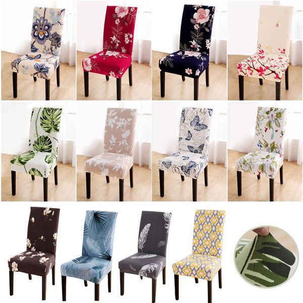 

chair covers cover spandex stretch elastic slipcover for dining room kitchen wedding banquet seat el anti-dirty