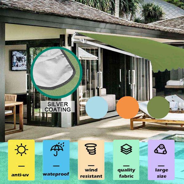 

industrial proof-resistant shade of rain curtain open air shade cloth size 200x15 0cm/300x150cm sunscreen coating