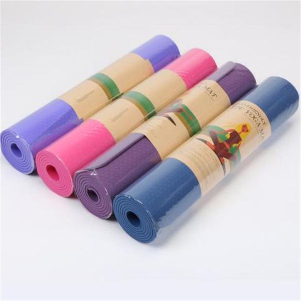 

yoga mats tpe 6mm eco-friendly anti-skid exercise fitness gymnastics mat