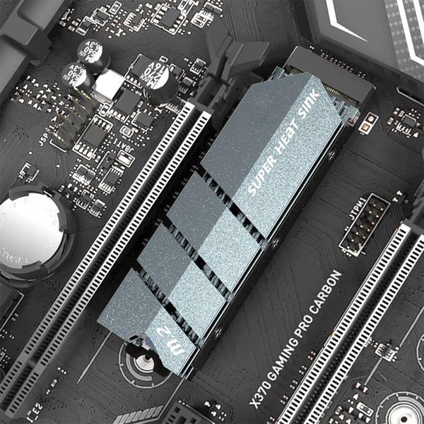 

1set m.2 ssd nvme heat sink aluminum heatsink thermal pad for m2 2280 hard disk deskpc cooler fans & coolings