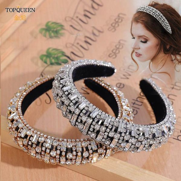 

hair clips & barrettes ueen fg21 european and american style baroque headband full rhinestone ladies prom hairband luxury exquisit headw, Golden;silver