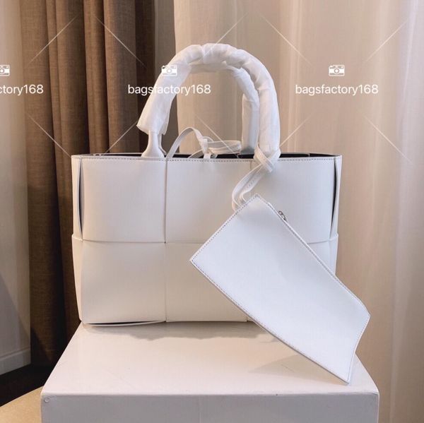 

high fashion women classic design woven tote bag casual large capacity cowhide handbag multi-color must-have beach hand bags for summer qual