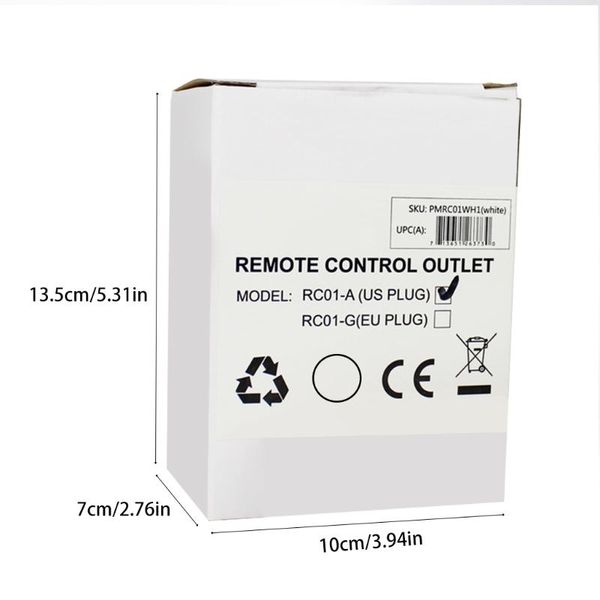 

smart power plugs wireless remote control outlet light switch plug socket 433.92 mhz 67ja