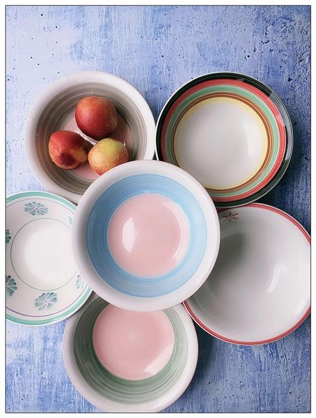 

dishes & plates plate ceramic fruit round assiete small korean rpmantic ramen bowl domestic large creative canteen assiette dee