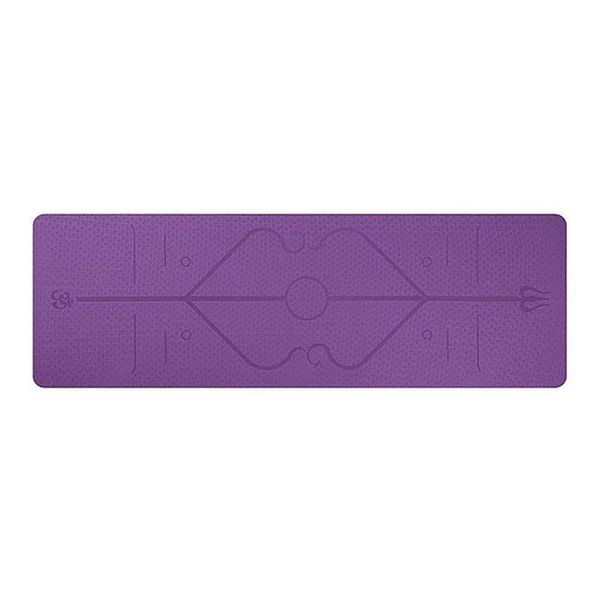 

yoga mat with position line non-slip for beginners fitness gymnastics mats