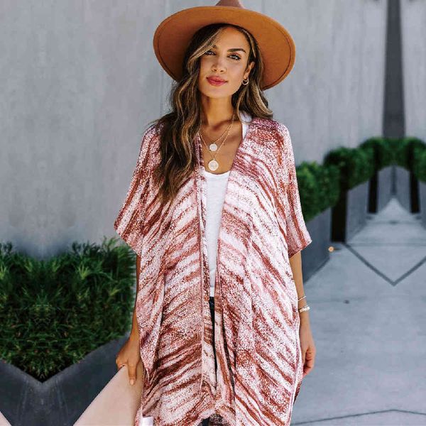 

new boho printed tunic long kimono plus size elegant street wear summer clothing for women and blouses shirts a814 210416, White;black