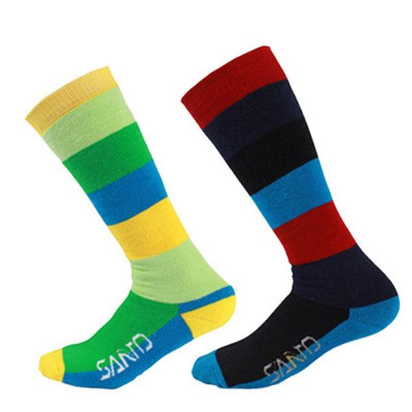 

ski socks men women snowboard outdoor cycling skiing sports, Black