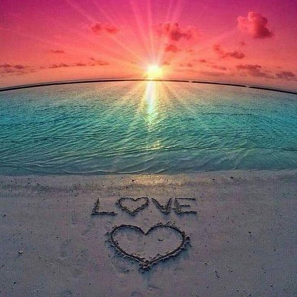

diamond painting 5d diy "color heart" cross stitch full square round drill embroidery mosaic picture of rhinestones home decor