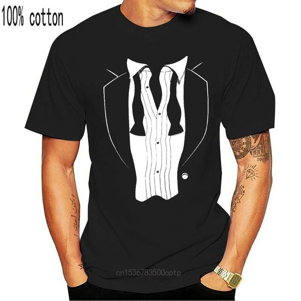 

men's t-shirts tuxedo t shirt graphic tee loose tie tux funny decal design wedding tshirt fashion, White;black