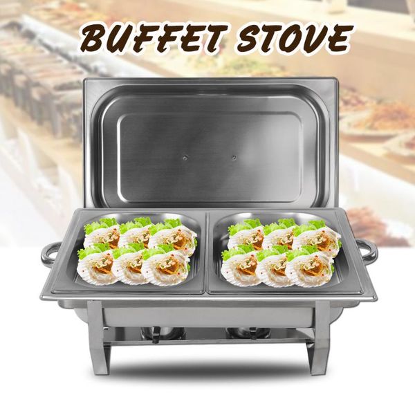

chafing dish alcohol warmer buffet stove pan caterer restaurant wedding double lattice container serving set dinnerware sets