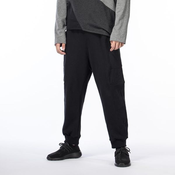

men's pants 2021 clothing bigbang hair stylist fashion stereo cutting patchwork singer costumes 27-46, Black