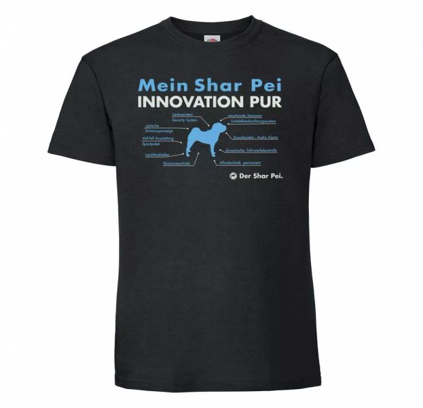 

shar pei t-shirt innovation dog motif wrinkles dog chinese, White;black
