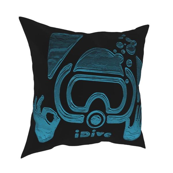 

scuba dive aqua blues idive ok pillowcase home decor diver cushions throw pillow for living room polyester double-sided printing cushion/dec