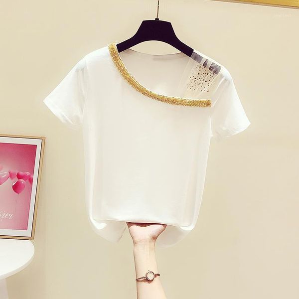 

women's t-shirt 2021 fashion camisole short sleeveless comfortable casual women white