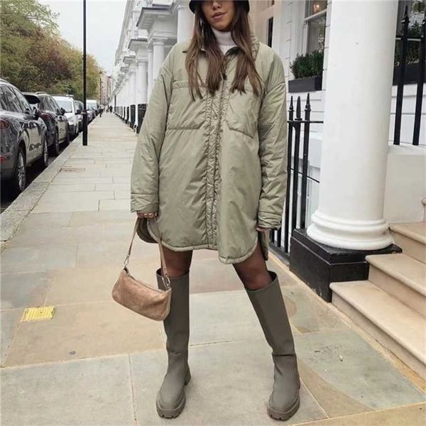 

puwd casual woman loose thin fleece shirt jacket spring fashion ladies warm button outwear female chic oversized coat 211025, Black;brown