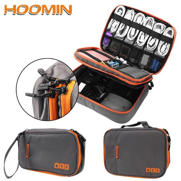 

storage bags hoomin makeup bag digital charger wires travel cable gadget organizer