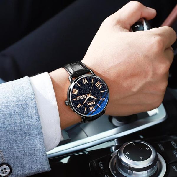 

wristwatches fashion men business simple quartz watches mesh waterproof stainless steel leather belt watch male clock dial men's, Slivery;brown