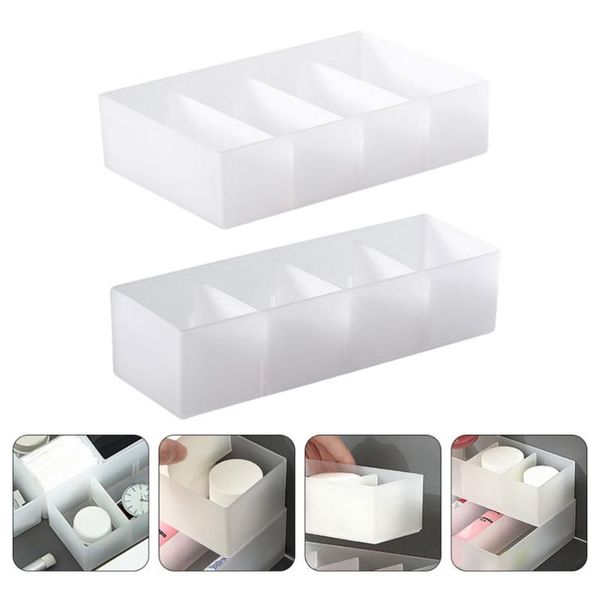 

storage drawers 2pcs compartments drawer organizer trays case dividers