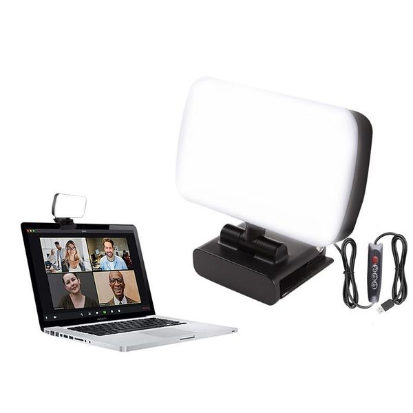 

flash heads video conference lamp light for lapcomputer deskyoutube led pography lighting kit with stand phone holder clip on