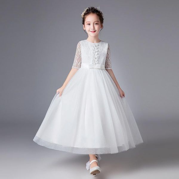 

girl's dresses 2 style kids girls fashion ball gown dress formal princess pageant wedding birthday party white color 4-13yrs, Red;yellow