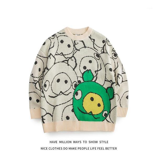 

men's sweaters arrival autumn and winte graphic print sweatshirts pullover women's loose sweater streetwear vintage couple, White;black