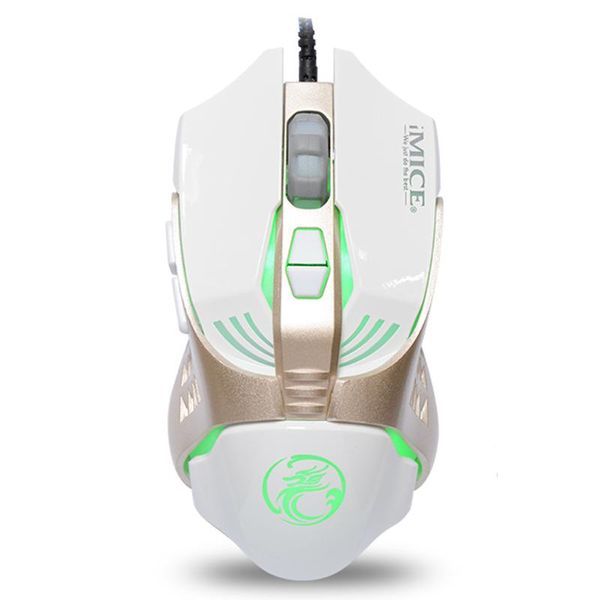 

ergonomics wired gaming mouse 3200dpi adjustable 7 buttons backlit mice pc usb computer gamer backlight for laptop