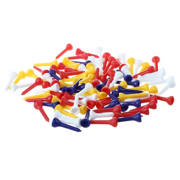 

golf balls 100pcs 35mm color mixed plastic tees