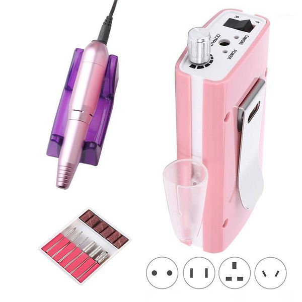 

rechargeable nail drill machine portable manicure pedicure strong recharge1