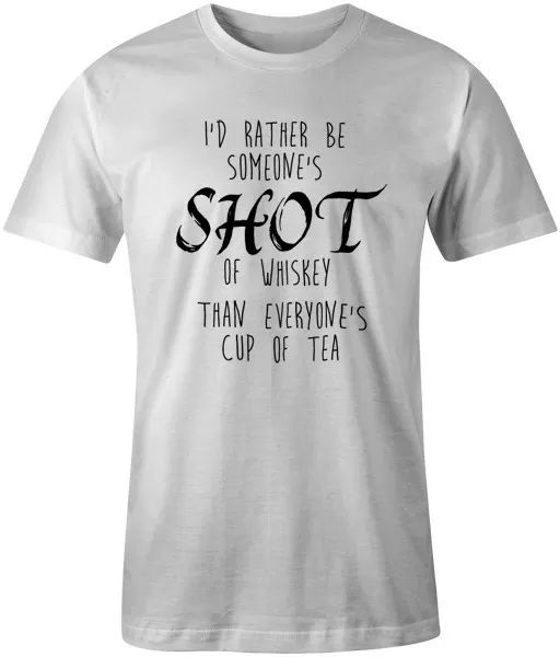 

i'd rather be...funny drinking funny quote joke t-shirt tee top, White;black