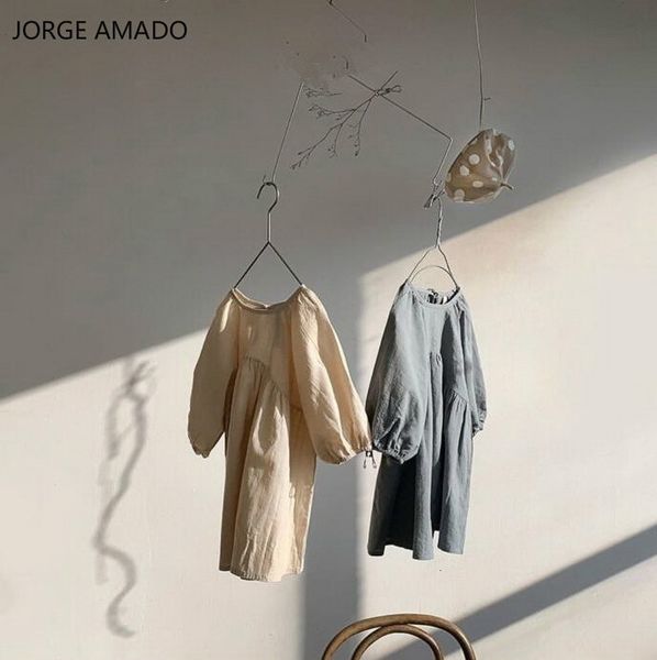 

girl's dresses wholesale autumn girl long sleeve cotton linen a-line casual princess children clothing 1-6t e19011 ewfe, Red;yellow