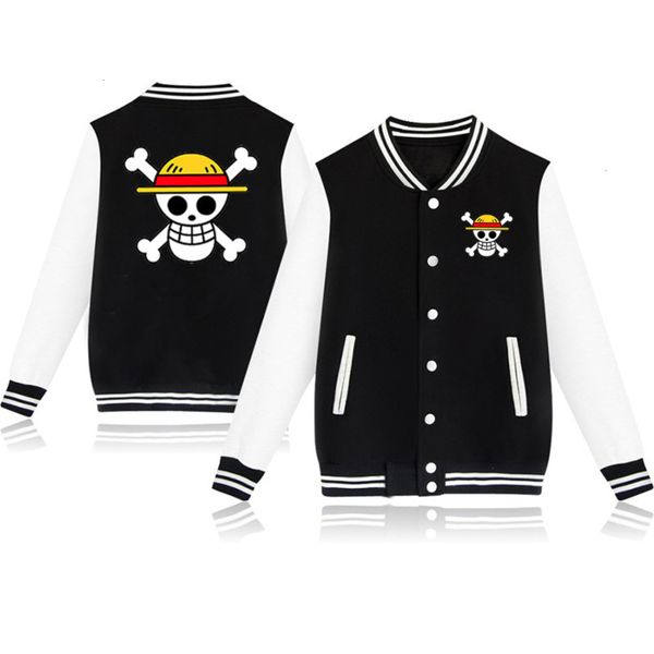 

men's jackets selling anime day man pirate king print et shirt casual sportswear baseball suit, Black;brown
