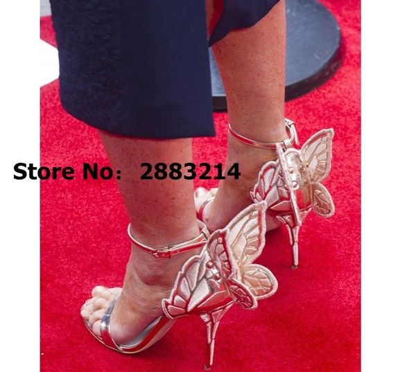 

muti-color embroidery genuine leather strappy girls butterfly sandals female gladiator shoes high heels pumps, Black