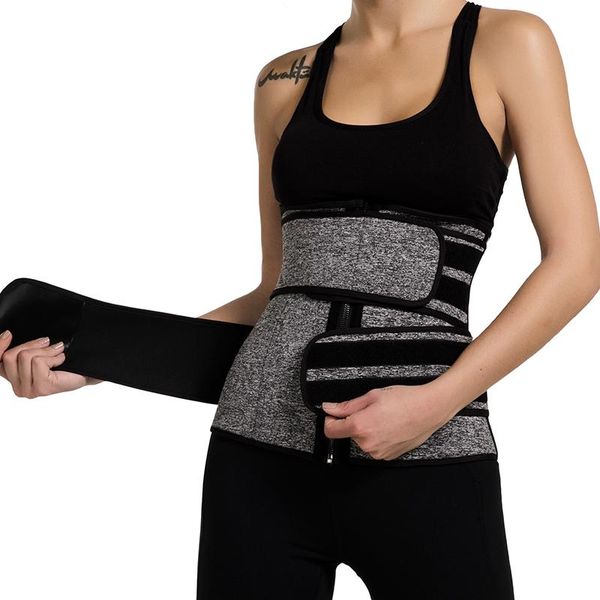 

women's shapers waist trainer thermo sweat belt girdle corset women reducing slimming trimmer, Black;white
