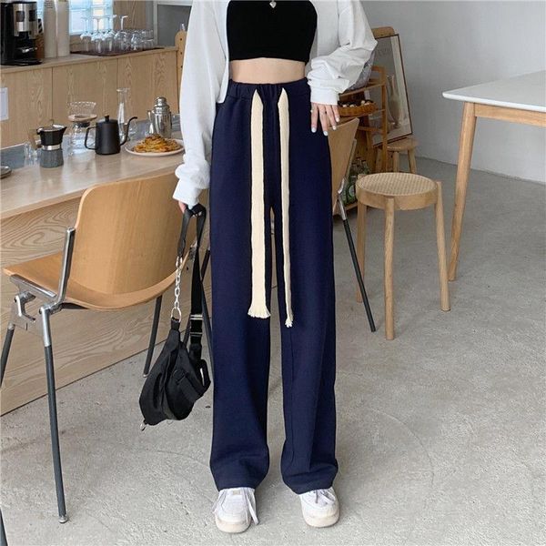 

women's pants & capris blue sweatpants for women 2021 autumn baggy fashion oversize sports balck trousers female joggers streetwear, Black;white