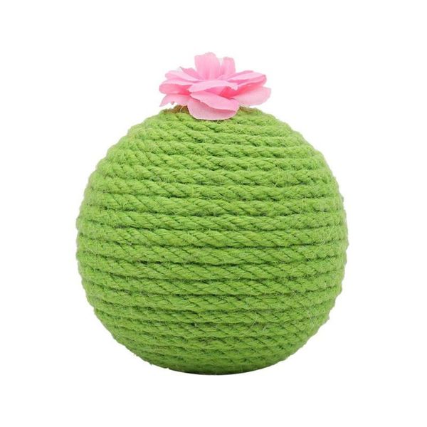 

cat toys pet cactus sisal scratching ball toy plate grinding claw creative supplies
