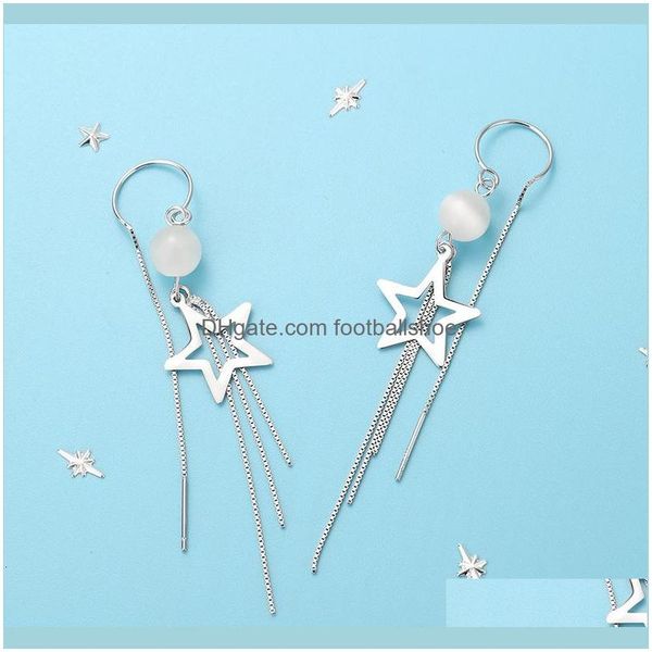 

charm jewelrycats earrings s925 eye tassel geometric for star baroque women drop delivery 2021 gp9wd, Golden