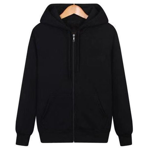 

sweatshirt zipper hoodie sweater men's sports, Black