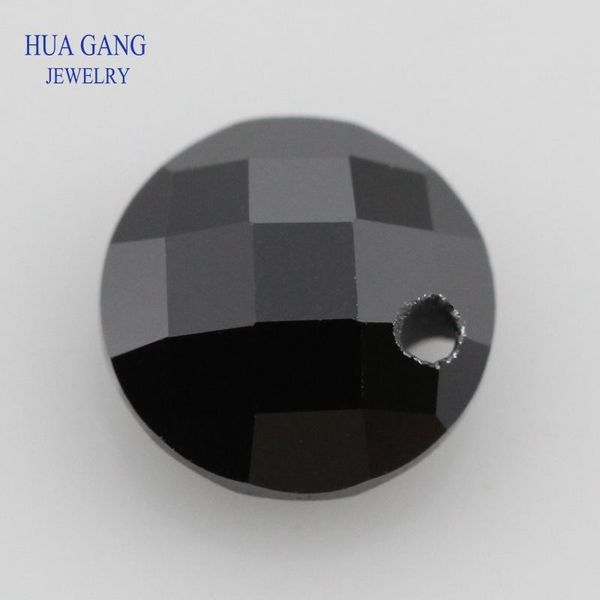 

other single hole black round brilliant double checkerboard cubic zirconia stone for diy jewelry making beads 3~14mm