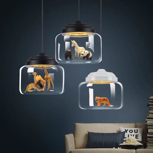 

garden decorations modern led pendant lights glass nordic hanging lighting restaurant children room living bedroom indoor cute dec