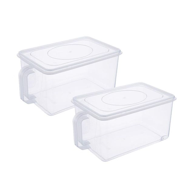 

pack fridge storage saver,stackable organizer with handle to keep fresh for ,fruits,vegetables, and fish bottles & jars