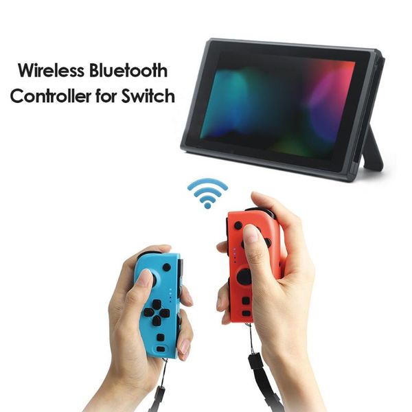 

tns-0163 game controller for switch l/r wireless gamepad replacement joy con support nfc wake up dual vibration controllers & joyst joystick