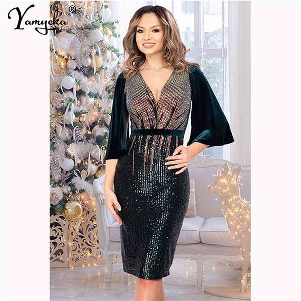 

vintage sequins summer dress women glitter sukienki club pary dresses elegant bodycon dress vestidos woman clothes new 210331, Black;gray