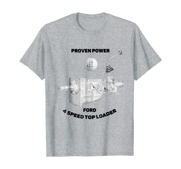 

4 speed oader transmission retro logo t-shirt, White;black